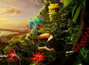 写实3D热带雨林
